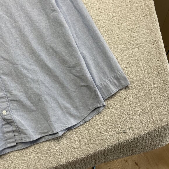H&M Men's Regular Fit Oxford Button Down Shirt Light Baby Blue Sz XXL Preppy - Picture 4 of 14